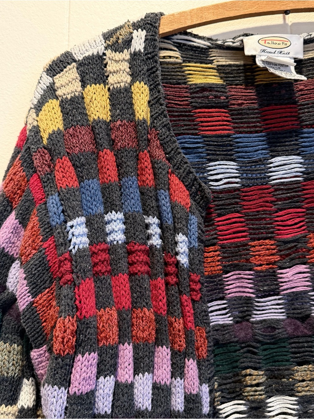 Talbots patchwork knit sweater - Picture 3 of 13
